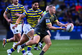 Lachie Miller starred for Leeds Rhinos against Warrington Wolves in his comeback from a three-match ban. Picture by Olly Hassell/SWpix.com.