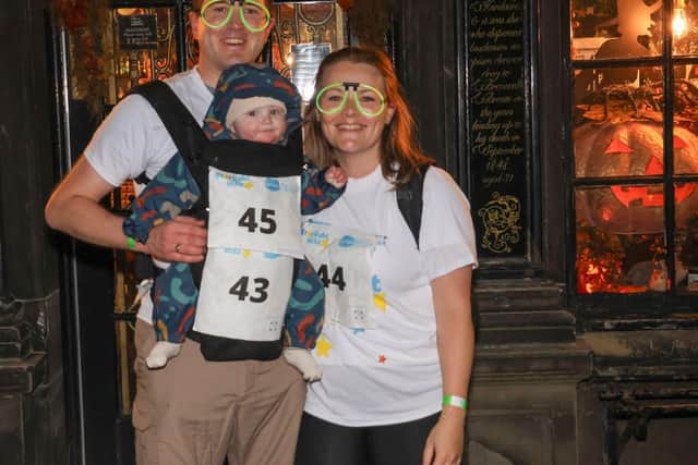 Families and friends took part in Starlight Hike Worth Valley