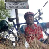 Henry Knapp took on a long-distance cycle ride to raise funds for the charity ActionAid.