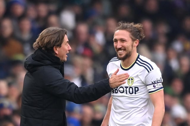 Liam Cooper's injury troubles suggest he may not be risked this weekend, meaning right-footer Luke Ayling moves across to play right-sided centre-back. Marsch may also prefer a right-footer alongside left-footed Max Wober (Photo by Stu Forster/Getty Images)