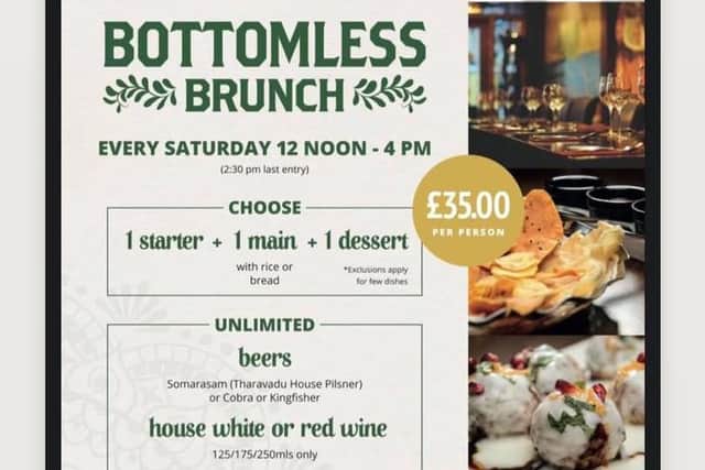 “Since we launched our bottomless brunch at the start of June, it has been really well received”