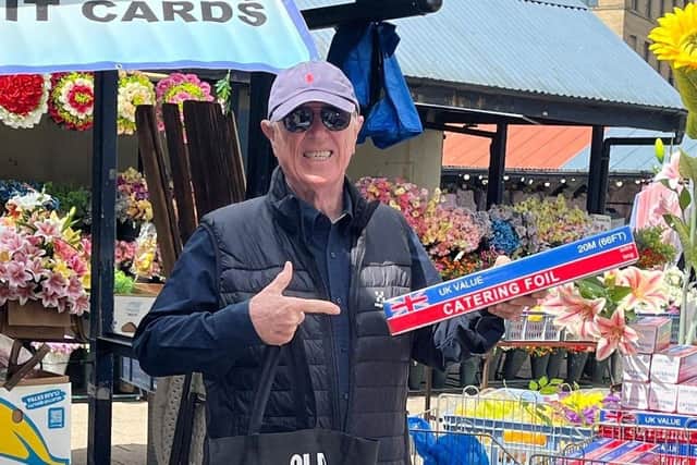 Maurice Widdowson at Dewsbury Market, his original location - August 2025