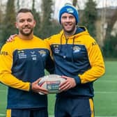 Overseas recruits Mickael Goudemand, left and Matt Frawley arrived in Leeds last weekend and trained with Rhinos for the first time on Tuesday.