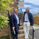 MP Kevin Hollinrake (left) hears from park director Phil Brierley about hopes for the summer season
