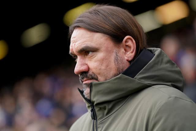 LEAGUE MESSAGE: To Leeds United's players from boss Daniel Farke, above, pictured during Sunday's 3-0 win at Peterborough United in the FA Cup third round. 
Photo by Joe Giddens/PA Wire.