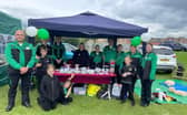 Fundraising and demonstrating first aid in the community
