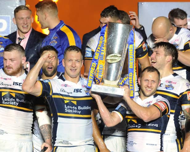 Rhinos set a record with their eighth Grand Final win when they beat Castleford Tigers five years ago.  Picture by Bruce Rollinson.