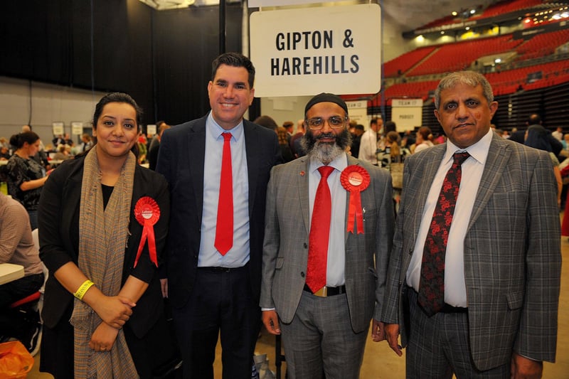Richard Burgon MP for Leeds East celebrated Coun Asghar Ali winning in the Gipton and Harehills ward, a Labour hold with 2,655 votes, alongside ward Couns Salma Arif and Arif Hussain