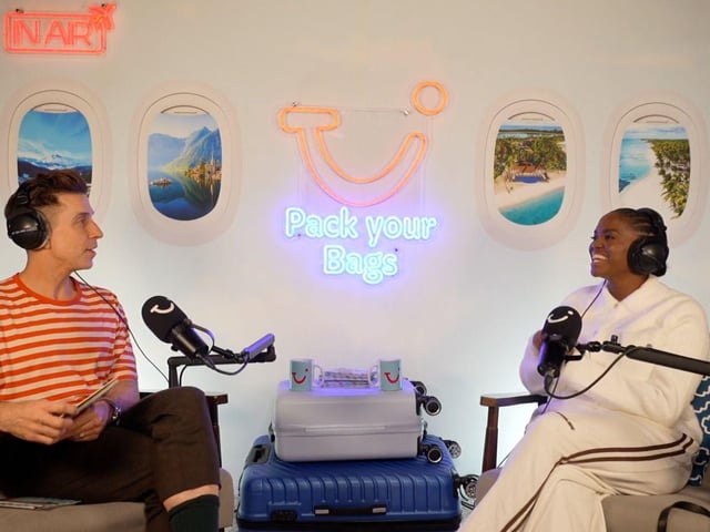 Russell Kane interviews Oti Mabuse for the 2nd Season of Pack Your Bags from TUI