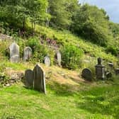 Naze Bottom Graveyard is within the site off Jumble Hole Road in Charlestown.