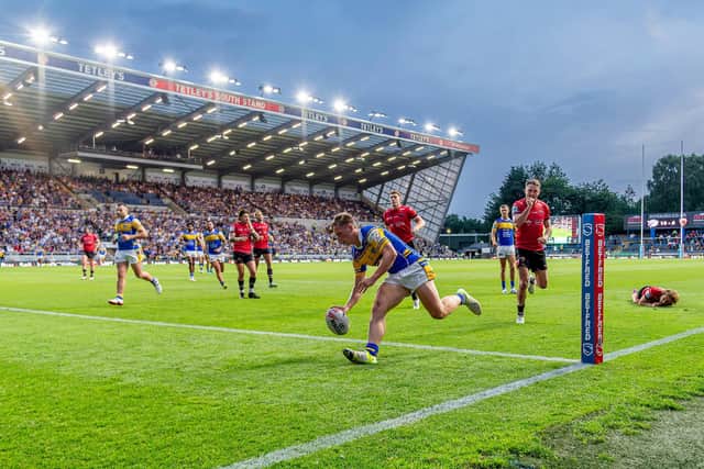 Alfie Edgell scored four tries in eight appearances last season, including a hat-trick against Salford in July. Picture by Allan McKenzie/SWpix.com.