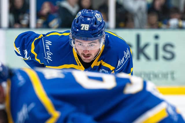 KEEP IT GOING: Leeds Knights' Liam Peyton is hoping to help extend his team's three-match winning run when they take on Sheffield Steeldogs on Thursday. Picture: Charlotte Clarke/Knights Media.