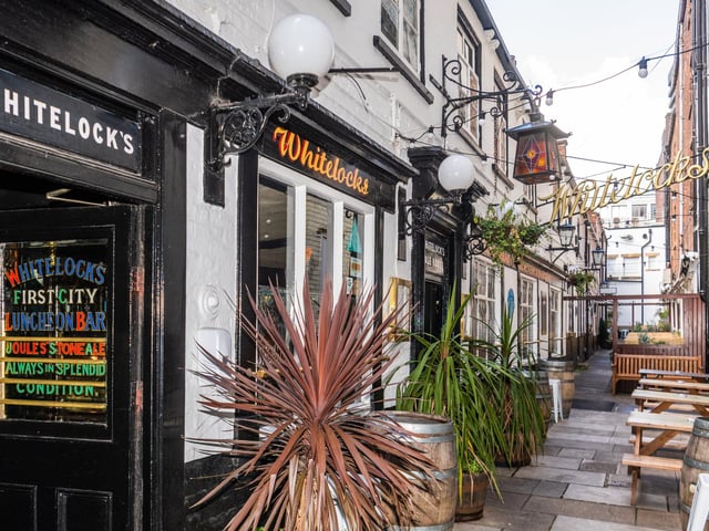 CAMRA said: "Described by John Betjeman as the very heart of Leeds, Whitelock's dates from 1715 and occupies a medieval burgage plot. The interior is largely unchanged since 1895 and is a feast of mirrors, polished metal and woodwork, stained glass, iron pillars, and faience tiling."