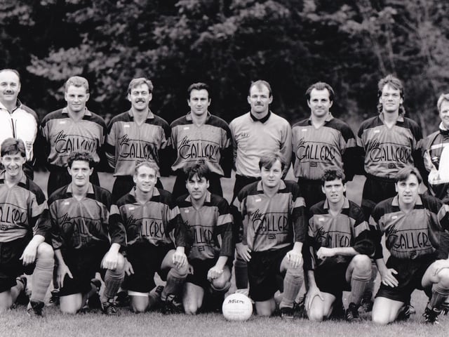 Bardsey who played in the Harrogate Claro League, pictured in November 1991. Bark row, from left, are Graham Hopton, Justin Gilmore, Steve Rigg, Martin Schneider, Keith Wetherop, Charlie Dawson, Ronnie McMahon and Steve Burrow. Front row, from left are Chris Mills, Richard Cooney, Chris Cliff, Paddy Flannery, Stuart Clark and Craig Sidda.