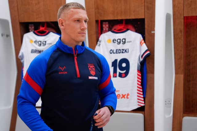 Leeds Rhinos' Mikolaj Oledzki was 19th man for England at Wembley but will be hoping for a place in the 17 for Saturday's second Ashes Test against Australia in Liverpool. Picture by Olly Hassell/SWpix.com.