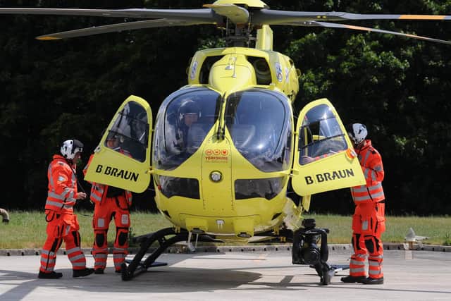 There has been a spike in the number of laser beam attacks targeting Yorkshire Air Ambulance helicopters above the skies in Leeds and Wakefield.