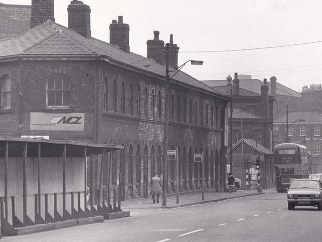A view down Wellington Street from March 1973.