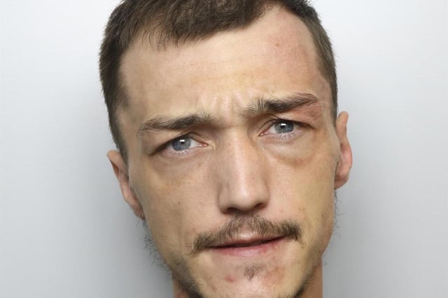 Josh Walsh, 28, smashed his way into a former friend’s home and stole cash. During the summer, Walsh waited until the victim had gone out before hurling a brick through his home near Wakefield. It came after he had been to ask the victim for £20, but was only given £10 and warned to stay away. Smashing into the home, Walsh stole around £60 in cash. He has 28 previous convictions for 59 offences, including two for burglary. As a third-strike burglar, Walsh, of Pennine Way, Upton, was given 21 months in jail.