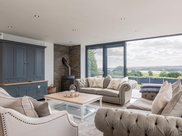 Exceptional views from a sitting room that extends outside - perfect for entertaining
