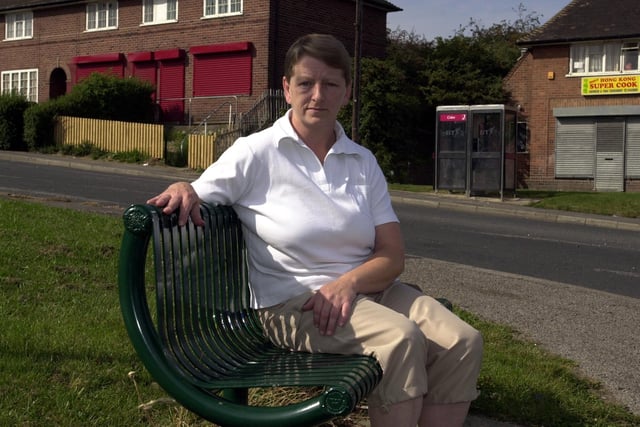 Val Bond on the Broadlea estate which was blighted by anti-social behaviour in September 2003.