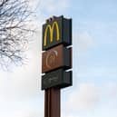 The famous golden arches sign has appeared at the site of Nelson's McDonald's which is currently being constructed. Photo: Kelvin Stuttard