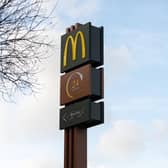 The famous golden arches sign has appeared at the site of Nelson's McDonald's which is currently being constructed. Photo: Kelvin Stuttard