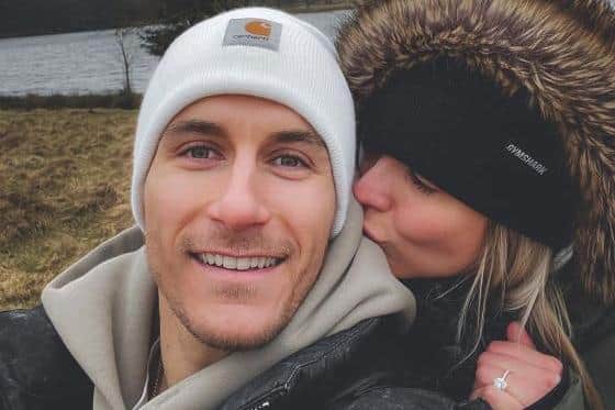 Gemma Atkinson and Gorka Marquez announced their Valentine's Day engagement on Instagram. (Picture: Instagram)