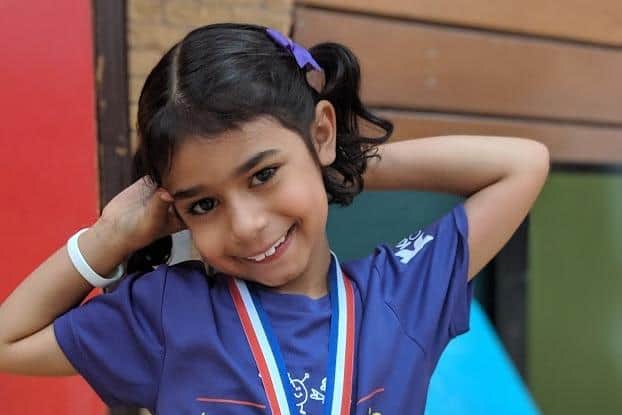 Nine-year-old Violet Lawson Chhokar, from York, was born with a rare metabolic condition called Ornithine Transmycarbylase (OTC) Deficiency, which causes ammonia to rise in the blood stream, causing brain damage and if left untreated, can be fatal.
