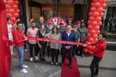 The new burger chain Wendy's has celebrated its grand opening on Briggate, Leeds city centre.