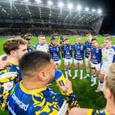 Leeds Rhinos players huddle prior to their Challenge Cup defeat against St Helens. Picture by Allan McKenzie/SWpix.com.