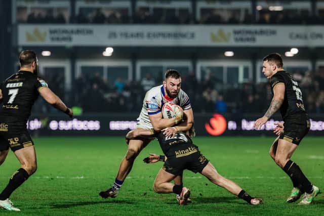 Mike McMeeken - seen in action for Wakefield Trinity against Hull FC - is an established member of England's squad ahead of this year's Ashes. Picture by Alex Whitehead/SWpix.co.