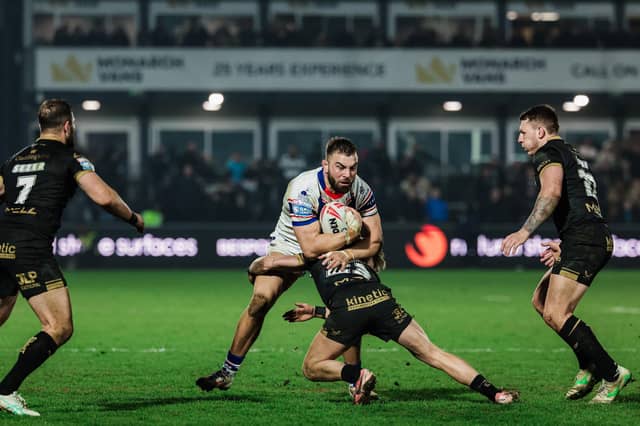 Mike McMeeken - seen in action for Wakefield Trinity against Hull FC - is an established member of England's squad ahead of this year's Ashes. Picture by Alex Whitehead/SWpix.co.