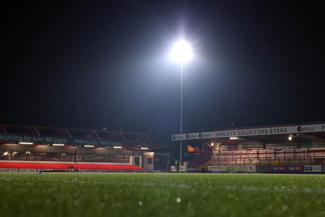 NO EXCUSES - Accrington Stanley owner Andy Holt says Leeds United will play on a pitch just like the one at Elland Road in the FA Cup on Saturday. Pic: Getty