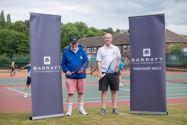 Barratt Homes at Wadsworth Gardens has become the main sponsor of Cleckheaton Tennis Club