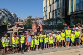 LeedsBID has teamed up with partners including Child Friendly Leeds and Leeds City Council to create a free dinosaur experience during the school summer holidays.