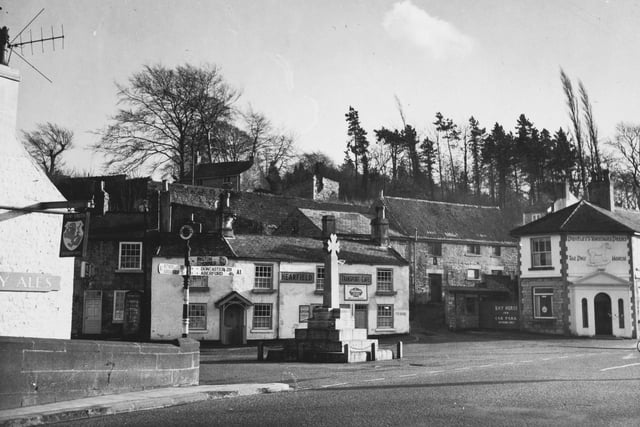 Bramham village on the Great North Road in February 1961.