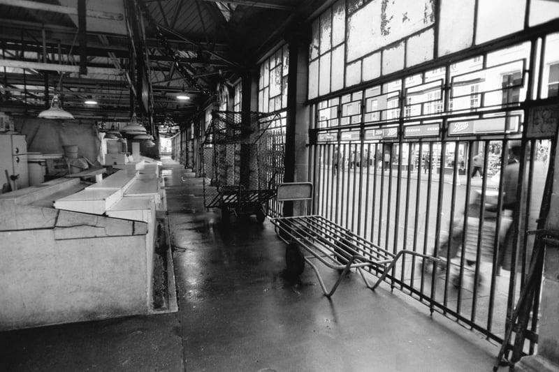 Doncaster fish market was to be renovated after controversial proposals were accepted by the Government. Pictured in December 1990.