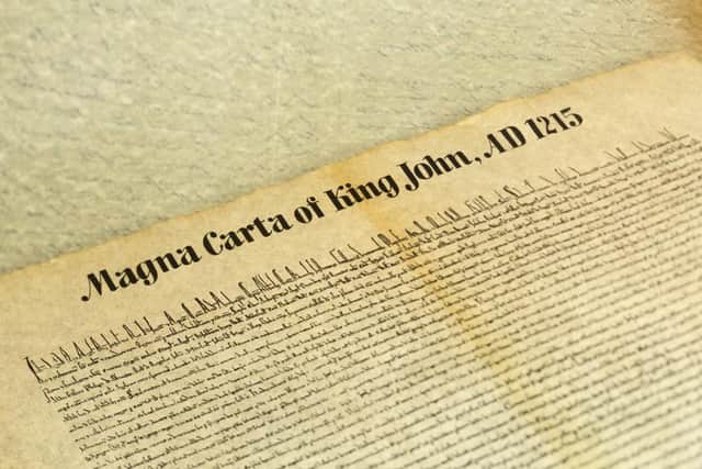 Magna Carta is an eight-hundred year-old English legal charter (Shutterstock)