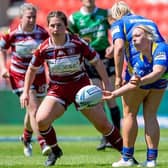 Keara Bennett in action for Leeds Rhinos during their Women's Challenge Cup semi-final win against Wigan Warriors in May. Picture by Allan McKenzie/SWpix.com.