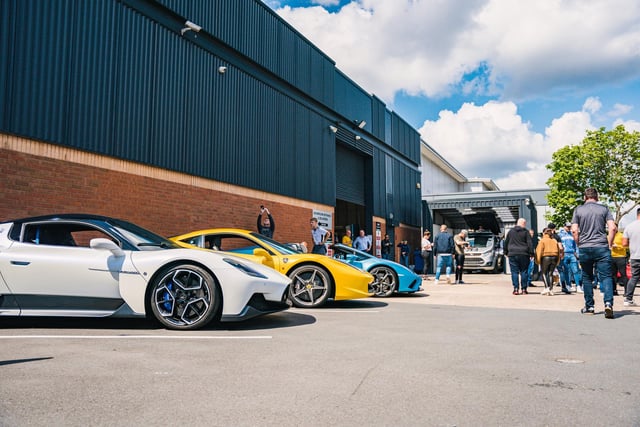 Organisers were only expecting around 40 cars to be shown by enthusiasts at the event but ended up making use of an overflow car park as around 60 flashy motors arrived on Sunday (May 7).