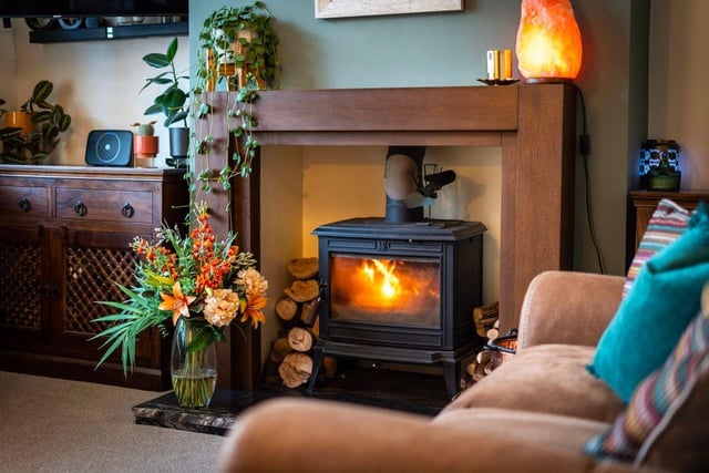 The log burner makes the room the perfect snug spot for those cold winter nights.