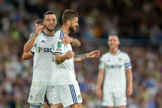 HEALTHY COMPETITION - Sam Greenwood and Mateusz Klich are among the midfield options Jesse Marsch has had on his Leeds United bench for the Premier League games but he gave them minutes against Barnsley. Pic: Bruce Rollinson
