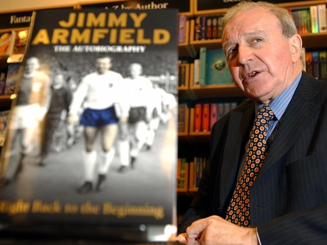 Former Leeds United Manager and England player Jimmy Armfield was at Waterstones in the city centre in February 2004 to sign copies of his newly-released autobiography.