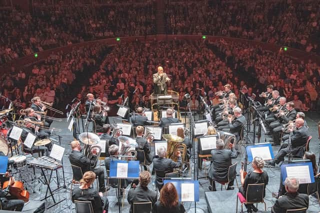 Grimethorpe Colliery Brass Band perform at St George's Hall, Bradford