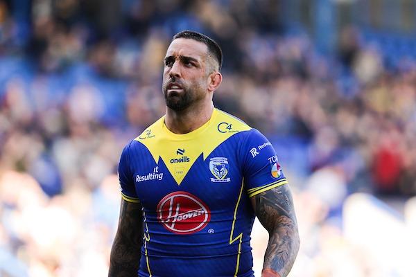 Warrington's pack leader is beginning a two-match ban which will also keep him out of next weekend's Challenge Cup tie at St Helens. He will be available for the home game against Leigh Leopards in Super League round nine.
