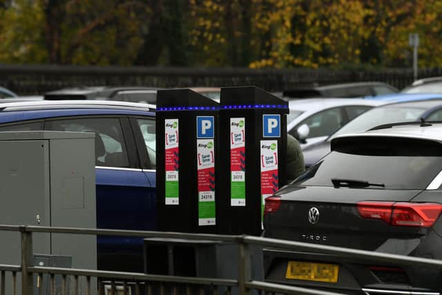 All car’s in the car park had left notes in their windscreen explaining. Picture: Jonathan Gawthorpe