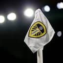 LEEDS, ENGLAND - DECEMBER 21: A general view of the corner flag during the Friendly match between Leeds United and AS Monaco at Elland Road on December 21, 2022 in Leeds, England. (Photo by Ashley Allen/Getty Images)