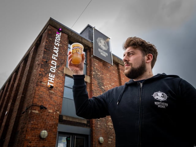 CAMRA said: "After using spare capacity at other breweries in 2013, a 10-barrel plant was established in 2014 in a Grade IIlisted mill. In 2017 a much larger second site with
canning line was opened. 2019 saw further expansion into the adjacent former Leeds Brewery site, with a new 50-hectolitre brewkit installed in 2021. The mill hosts a
taproom and events space. Most production is keg but cask-conditioned beer is available." Pictured Sam Johnson, bar operations manager.