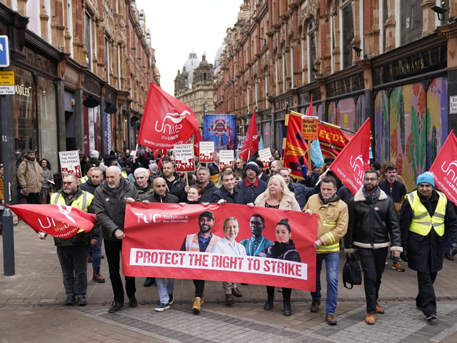 Walkouts by teachers took place on Wednesday – the first of seven days of strikes in February and March.