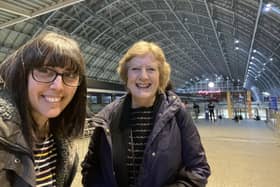 Jules Birkby, from Leeds, and her mum took the overnight train to London on Thursday night and she detailed their journey on Twitter.